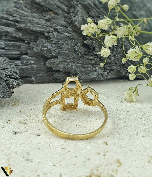 Inel Aur 14k, Zirconiu [3]