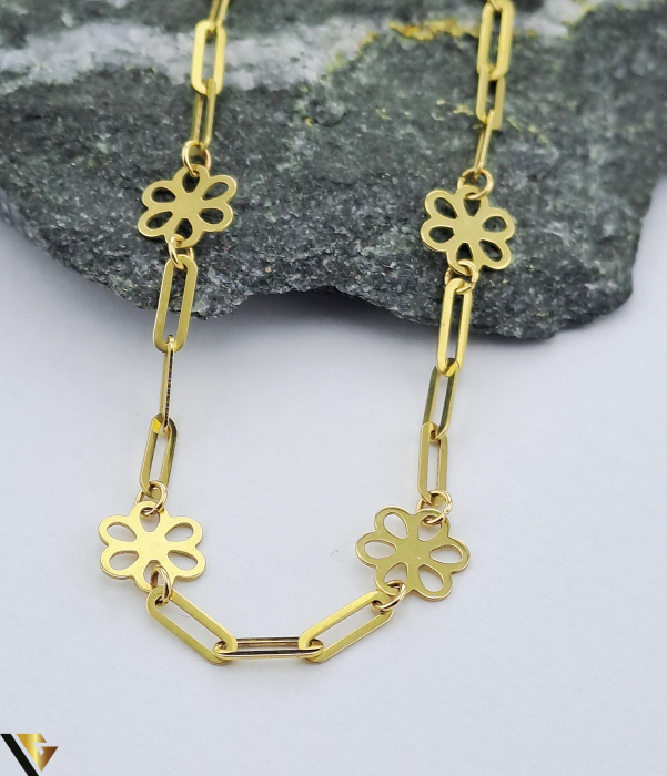 Bratara aur 14k Greutate: 2.07 grame Latime: 2 mm Lungime: 20.5 cm Marcaj / Titlu: " 585 " Locatie: Harlau 0723 353 111 [2]