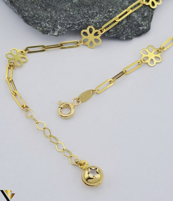 Bratara aur 14k Greutate: 2.07 grame Latime: 2 mm Lungime: 20.5 cm Marcaj / Titlu: " 585 " Locatie: Harlau 0723 353 111 [3]