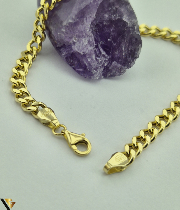 Bratara aur 14k Greutate: 5.35 grame Latime: 4.5 mm Lungime: 19 cm Marcaj / Titlu: " 585 " Locatie: Harlau 0723 353 111 [2]