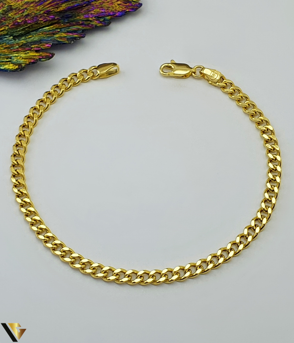 Bratara aur 14k Greutate: 3.81g Lungime: 20 cm Latime: 4 mm Marcaj / Titlu: "585" Locatie: Bacau Calea Marasesti Tel:0756943079 [1]