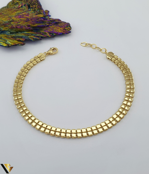 Bratara aur 14k Greutate: 4.69 g Lungime: 17-19 cm Latime: 5 mm Marcaj / Titlu: "585" Locatie: Bacau Calea Marasesti Tel:0756943079 [1]