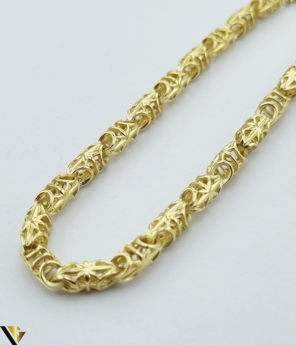Bratara din aur 14k, 585 7.49 grame Latime de 4 mm Lungime totala de 19.5cm Marcaj cu titlul "585" Produs NOU Locatie HARLAU [2]
