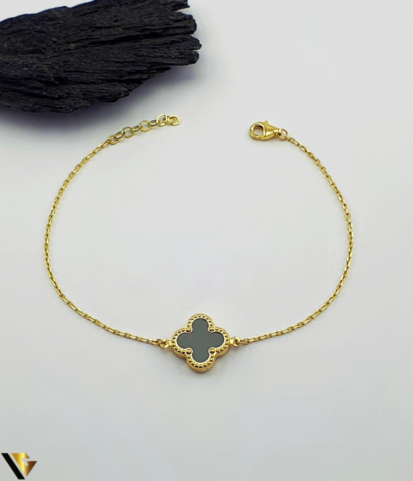 Bratara aur 14k, Ceramica Greutate: 2.40 g Lungime: 17-19 cm Latime: 1.3 mm Marcaj / Titlu: "585" Locatie: Bacau Calea Marasesti Tel: 0756943079 [1]