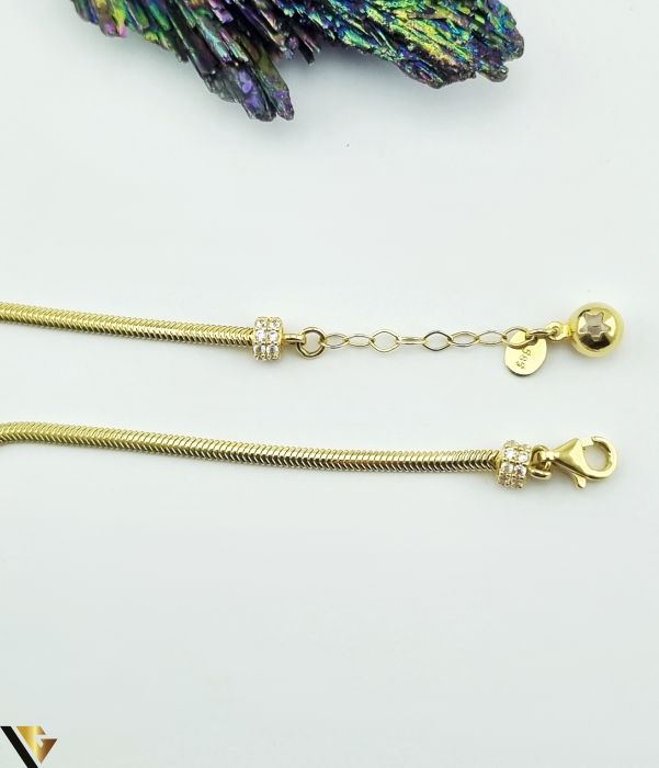 Bratara aur 14k Greutate:4.39 grame Latime: 2.15 mm  Lungime: 21 cm (posibilitate prindere de la 17.5 cm)  Marcaj / titlu: " 585 " Locatie: HARLAU Tel: 0723353111 [2]