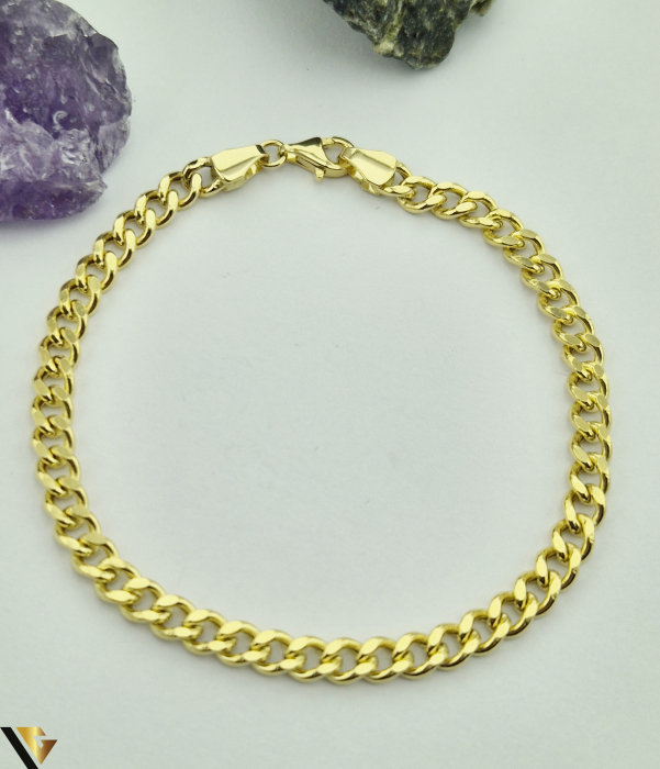 Bratara aur 14k Greutate: 5.35 grame Latime: 4.5 mm Lungime: 19 cm Marcaj / Titlu: " 585 " Locatie: Harlau 0723 353 111 [1]