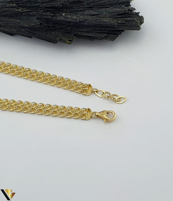 Bratara aur 14k Greutate: 4.74 g Lungime: 17.5-19.5 cm Latime: 5 mm Marcaj / Titlu: "585" Locatie: Bacau Calea Marasesti Tel:0756943079 [2]