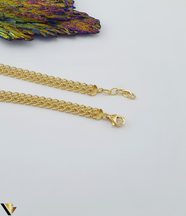 Bratara aur 14k Greutate: 4.69 g Lungime: 17-19 cm Latime: 5 mm Marcaj / Titlu: "585" Locatie: Bacau Calea Marasesti Tel:0756943079 [2]