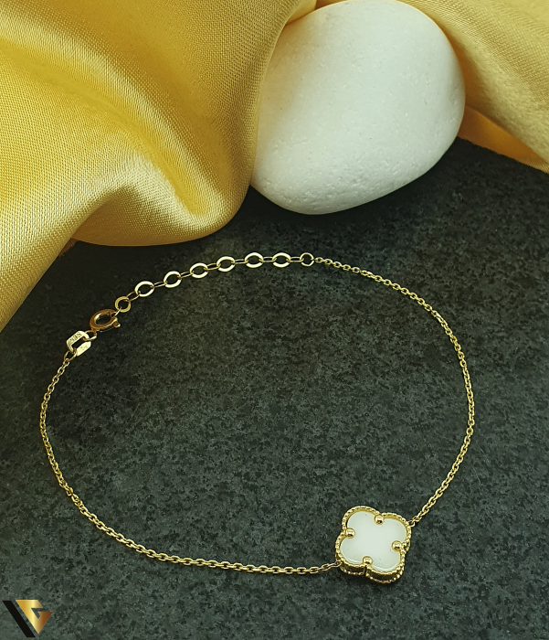 Bratara Aur 14K, Floare ceramica [1]