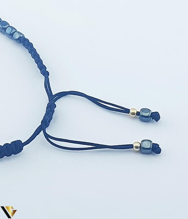 Bratara Aur 14k,Hematit, Snur Textil [3]