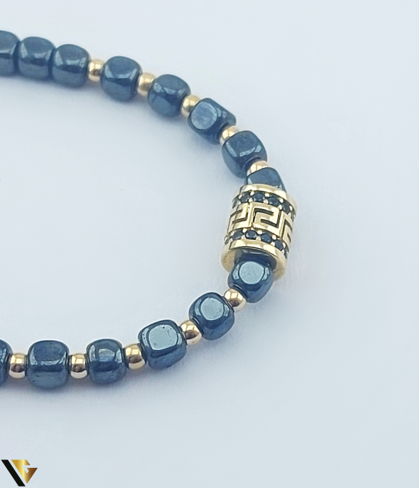 Bratara Aur 14k,Hematit, Snur Textil [2]