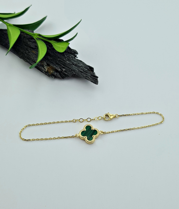 Bratara Aur 14k, Malachit [2]