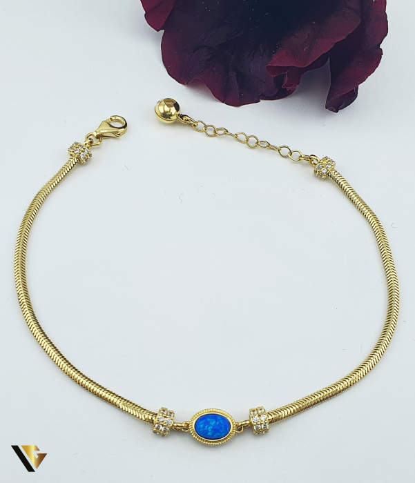 Bratara Aur 14k , Opal Albastru [1]