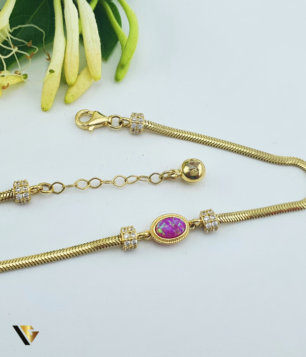 Bratara Aur 14k, Opal roz [2]