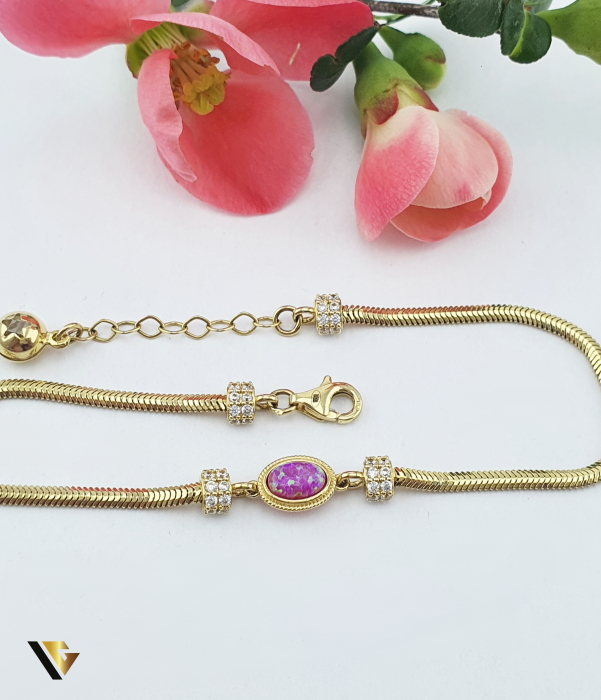 Bratara Aur 14k, Opal roz [2]