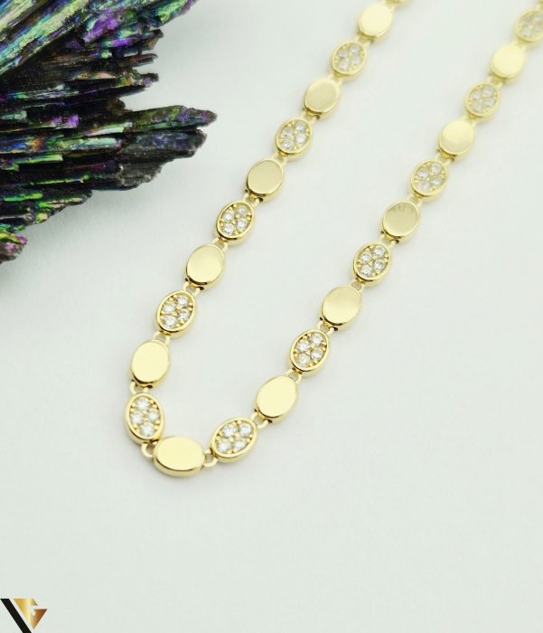 Bratara aur 14k Greutate: 4.71 grame Latime: 3.47 mm Lungime: 20 cm Marcaj / Titlu: " 585 " Locatie: Harlau 0723 353 111 [2]