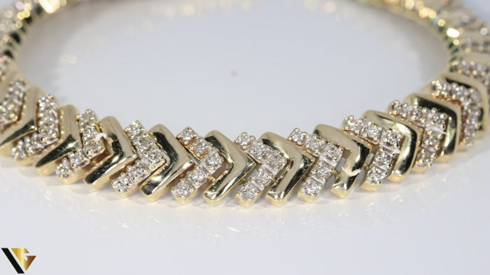 Bratara Aur 9k, Diamante 2.00 ct [2]