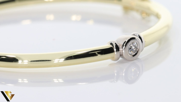 Bratara Fixa Aur 14k, Diamant 0.17 ct [4]
