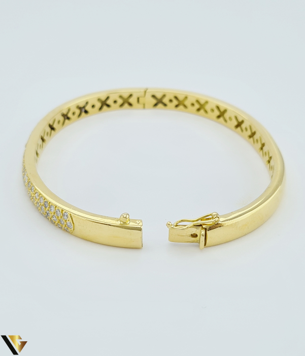 Bratara Fixa Aur 18k, Diamante 2.28 ct, 620 lei/g [3]