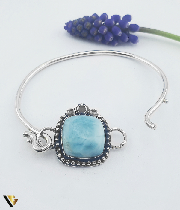 Bratara Fixa Argint 925, Larimar [2]