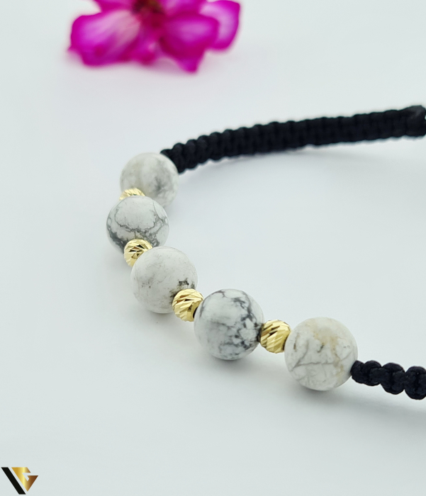 Bratara Snur Textil, Aur 14k [2]