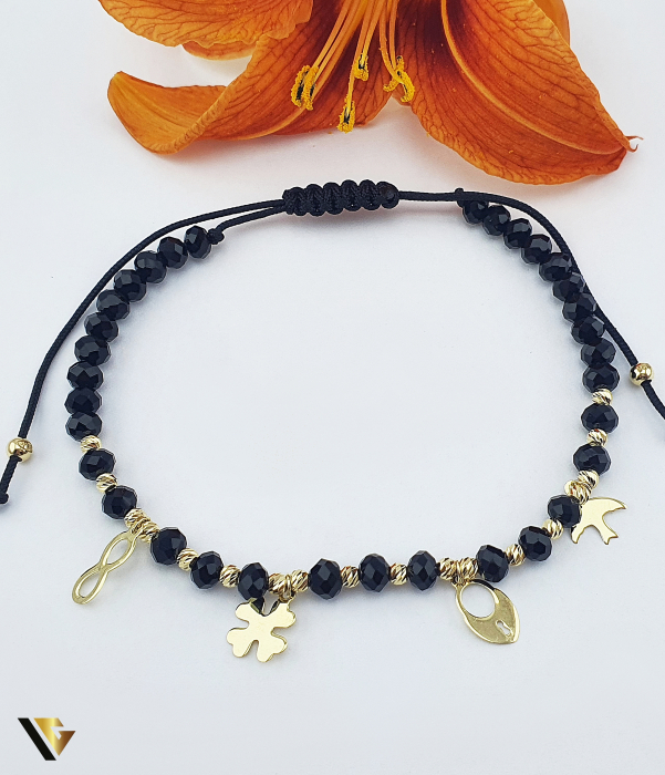 Bratara Snur Textil, Aur 14k [1]