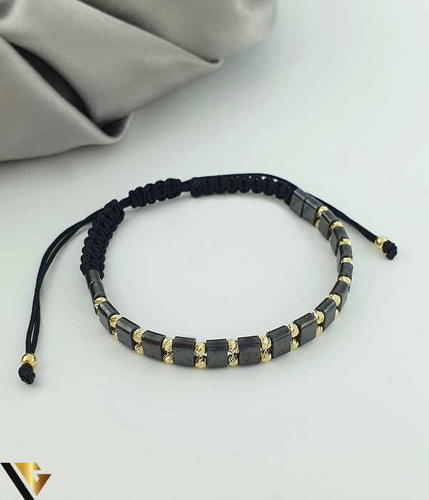 Bratara Snur Textil, Aur 14k [1]