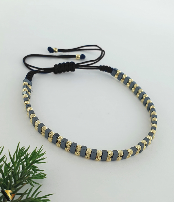 Bratara Snur Textil, Aur 14k [1]