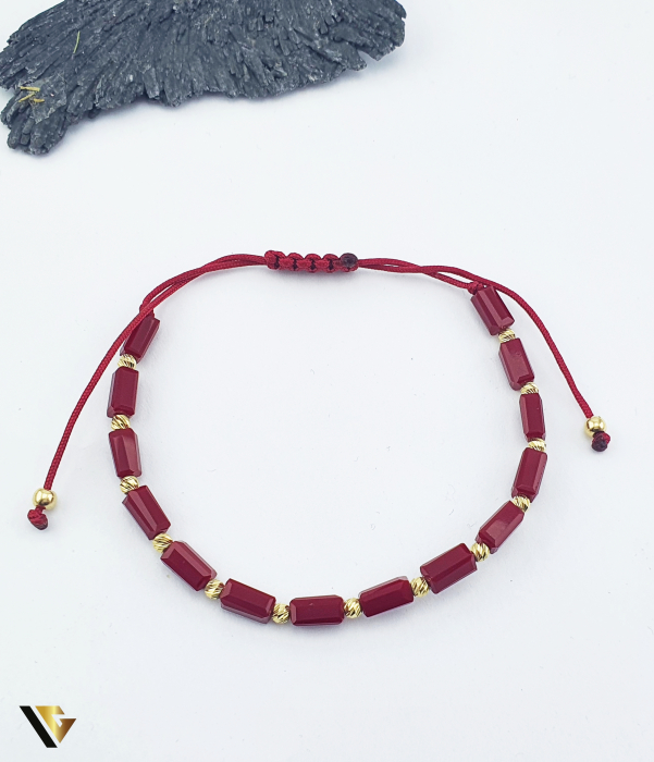 Bratara Snur textil, Aur 14k [1]