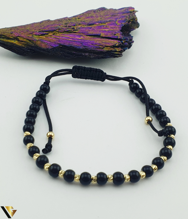Bratara Snur textil, Aur 14k [1]