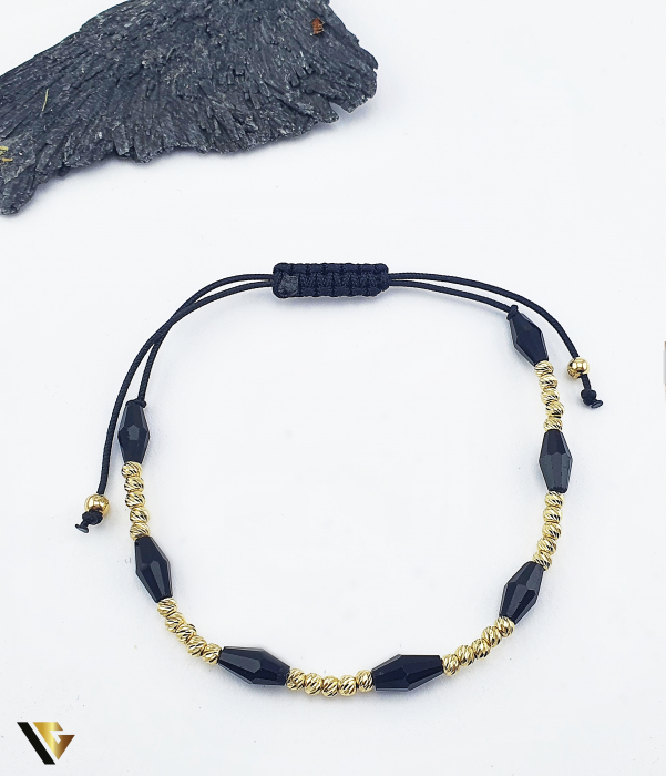 Bratara Snur textil, Aur 14k [1]
