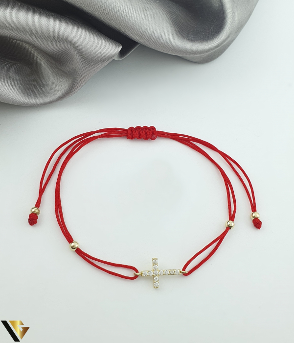 Bratara Snur Textil, Aur 14k [1]