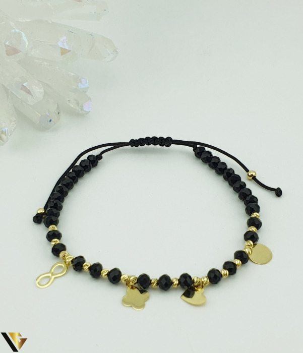 Bratara Snur textil, Aur 14k [1]