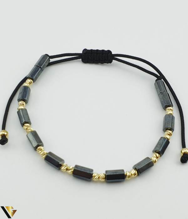 Bratara Snur textil, Aur 14k [1]