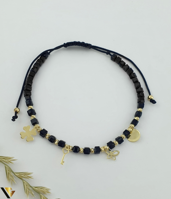 Bratara Snur Textil, Aur 14k [1]