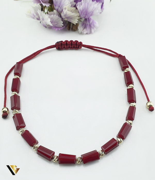 Bratara Snur textil, Aur 14k [1]