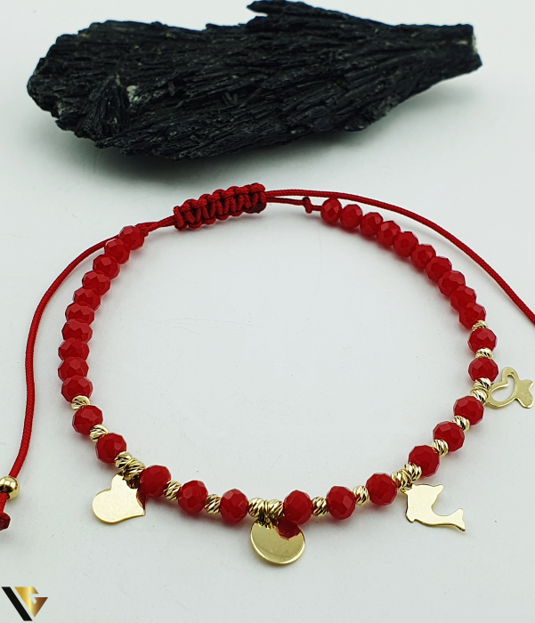 Bratara Snur textil, Aur 14k [1]
