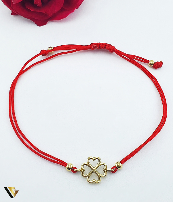 Bratara Snur textil, Aur 14k [1]