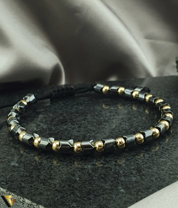 Bratara Snur Textil, Aur 14K [2]