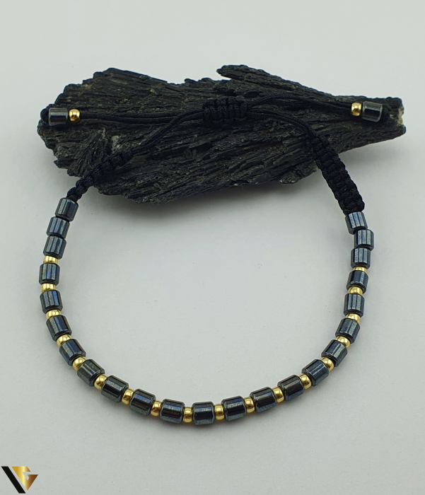 Bratara snur textil, Aur 14k [1]