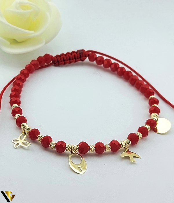 Bratara Snur textil, Aur 14k [1]