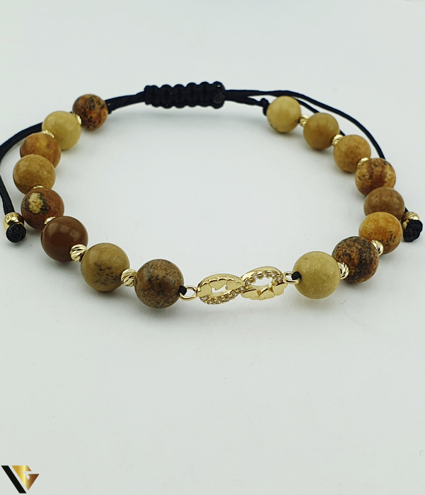 Bratara Snur textil, Aur 14k [1]