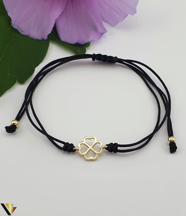 Bratara Snur textil, Aur 14k [1]