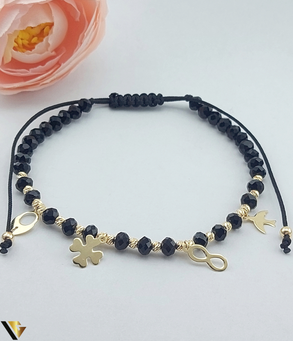 Bratara Snur textil, Aur 14k [1]