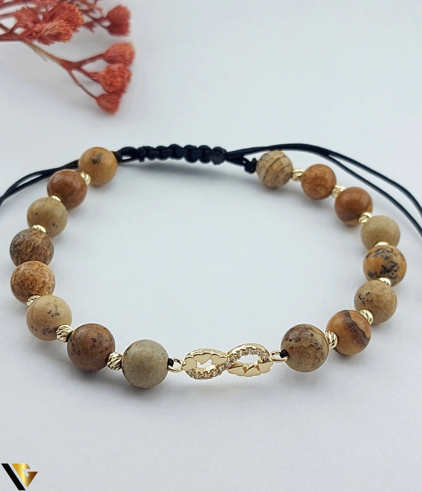 Bratara Snur textil, Aur 14k [1]