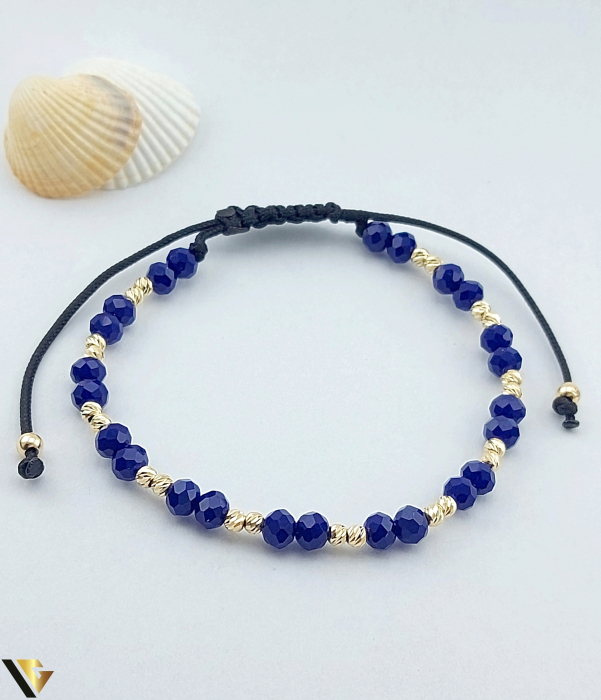 Bratara Snur textil, Aur 14k [1]