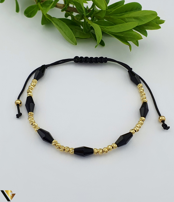 Bratara Snur textil, Aur 14k [1]