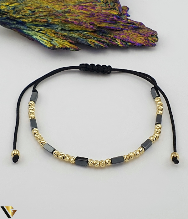 Bratara Snur textil, Aur 14k [1]