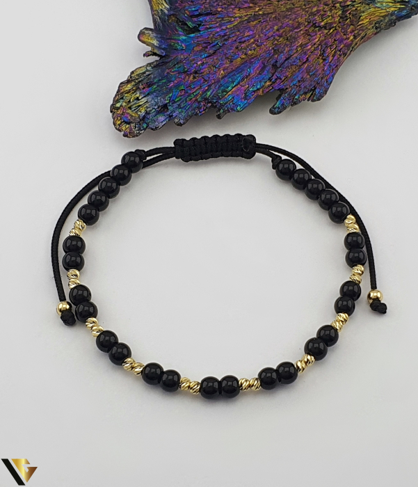 Bratara Snur textil, Aur 14k [1]