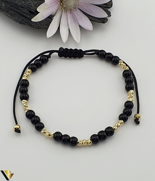 Bratara Snur textil, Aur 14k [1]